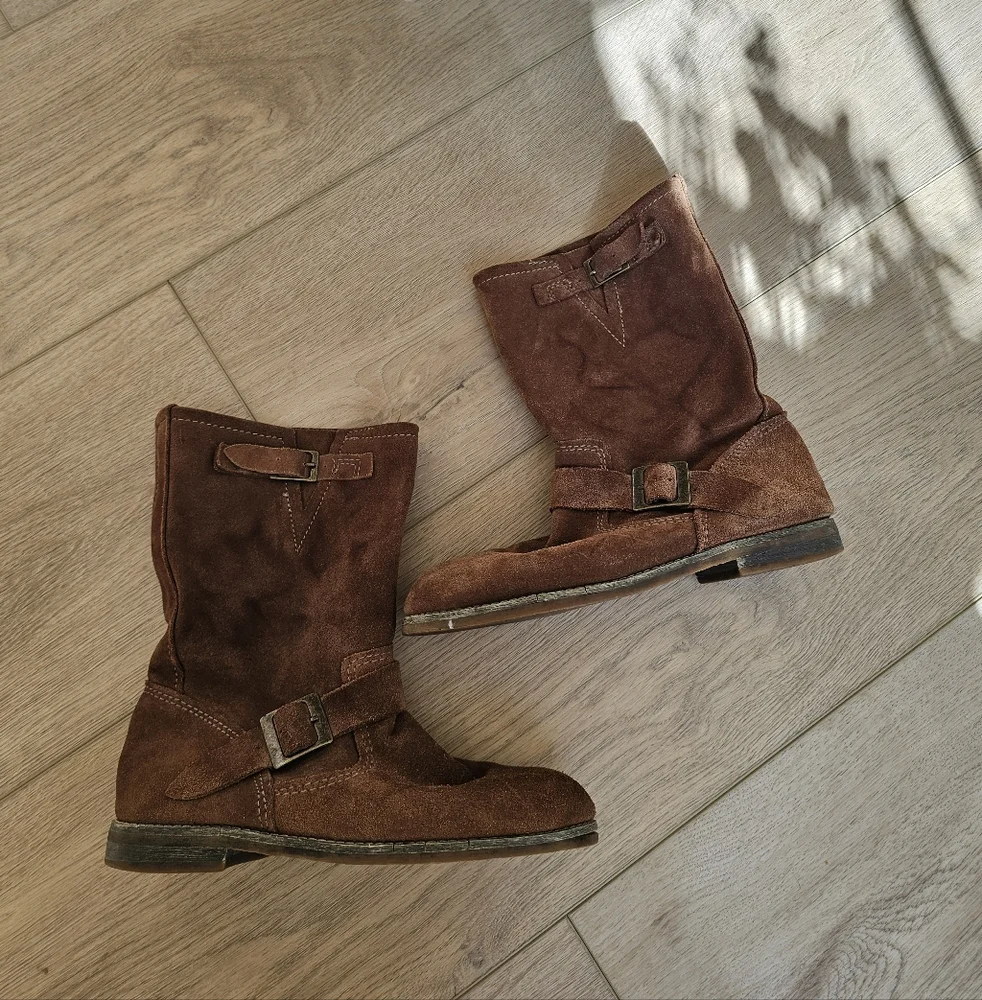 Jeffrey Campbell Dakota Leather Pull On Boots - Picture 3 of 10